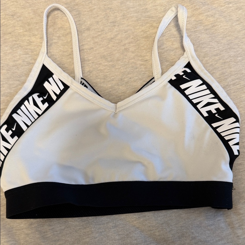 Nike Women's Black and White Sports Bra